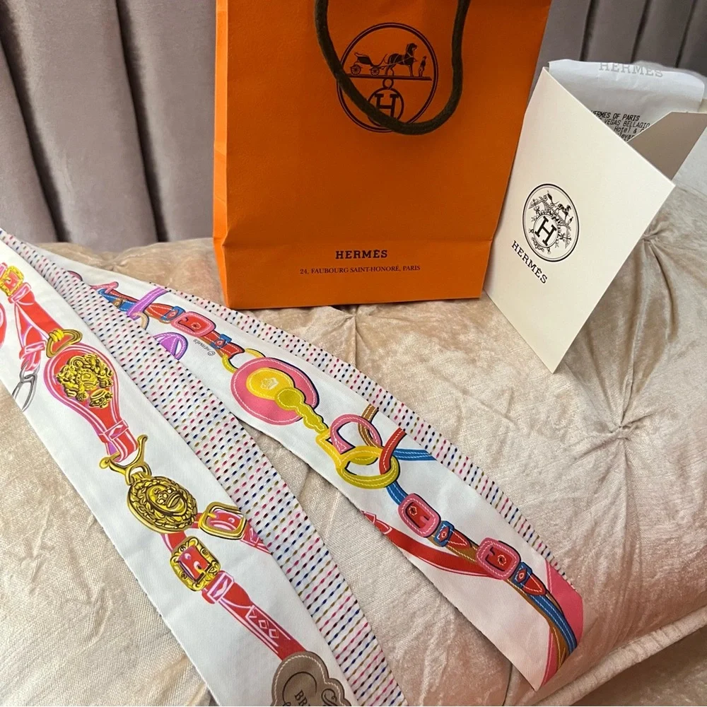 Hermes Scarf  Twilly 5 x 165 cm silk
